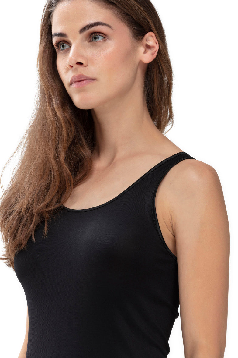 Mey Emotion Round Neck Vest Top in Black