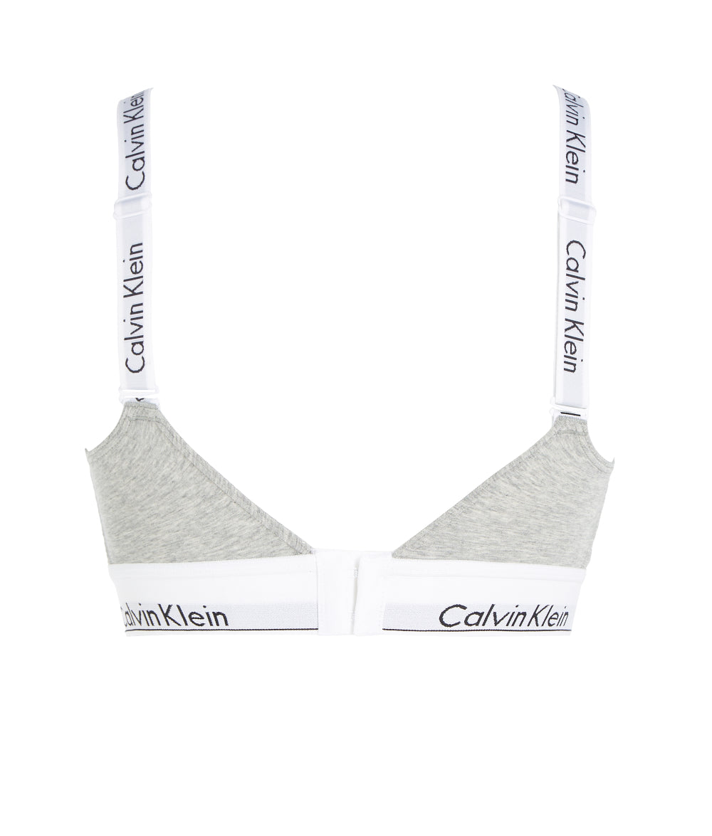 Calvin Klein Lightly Lined Bralette (Full Cup) in Grey Heather – Mish