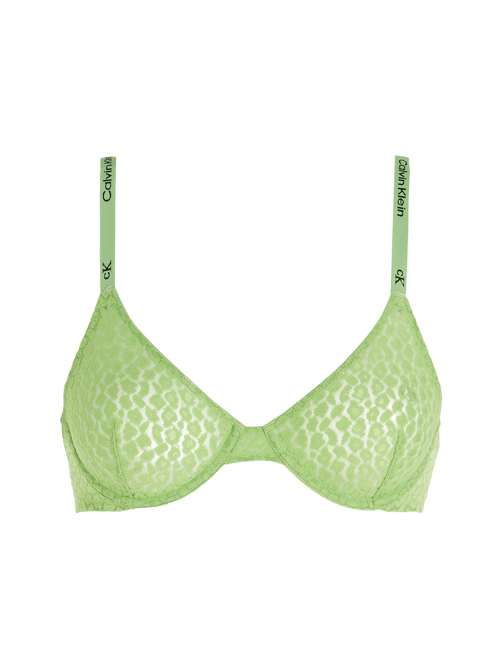 Calvin Klein Unlined Demi Bra In Fabulous Green – Mish