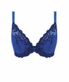 Wacoal Embrace Lace Padded Plunge Bra in Beaucoup Blue