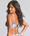 Panache Kara Non Wired Plunge Bikini Top in Flutter Print