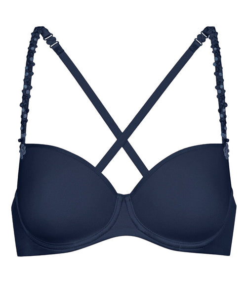 Mey Joan Halterneck Half Cup Spacer Bra in Deep Shadow