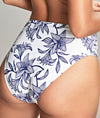 Panache Olivia Midi Gather Bikini Brief in Capri Print