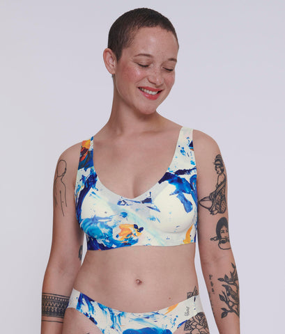 Sloggi Women's Zero Feel Bralette Print Ex Bustier, Skin - Light  Combination, XS UK : : Fashion