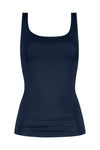 Mey Emotion Round Neck Vest Top in Night Blue