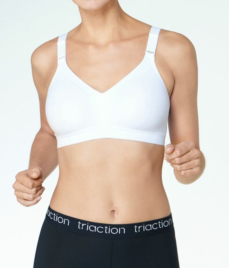 Triumph Triaction Wellness Non-Wired Sports Bra White (0003) 42D CS :  : Clothing, Shoes & Accessories